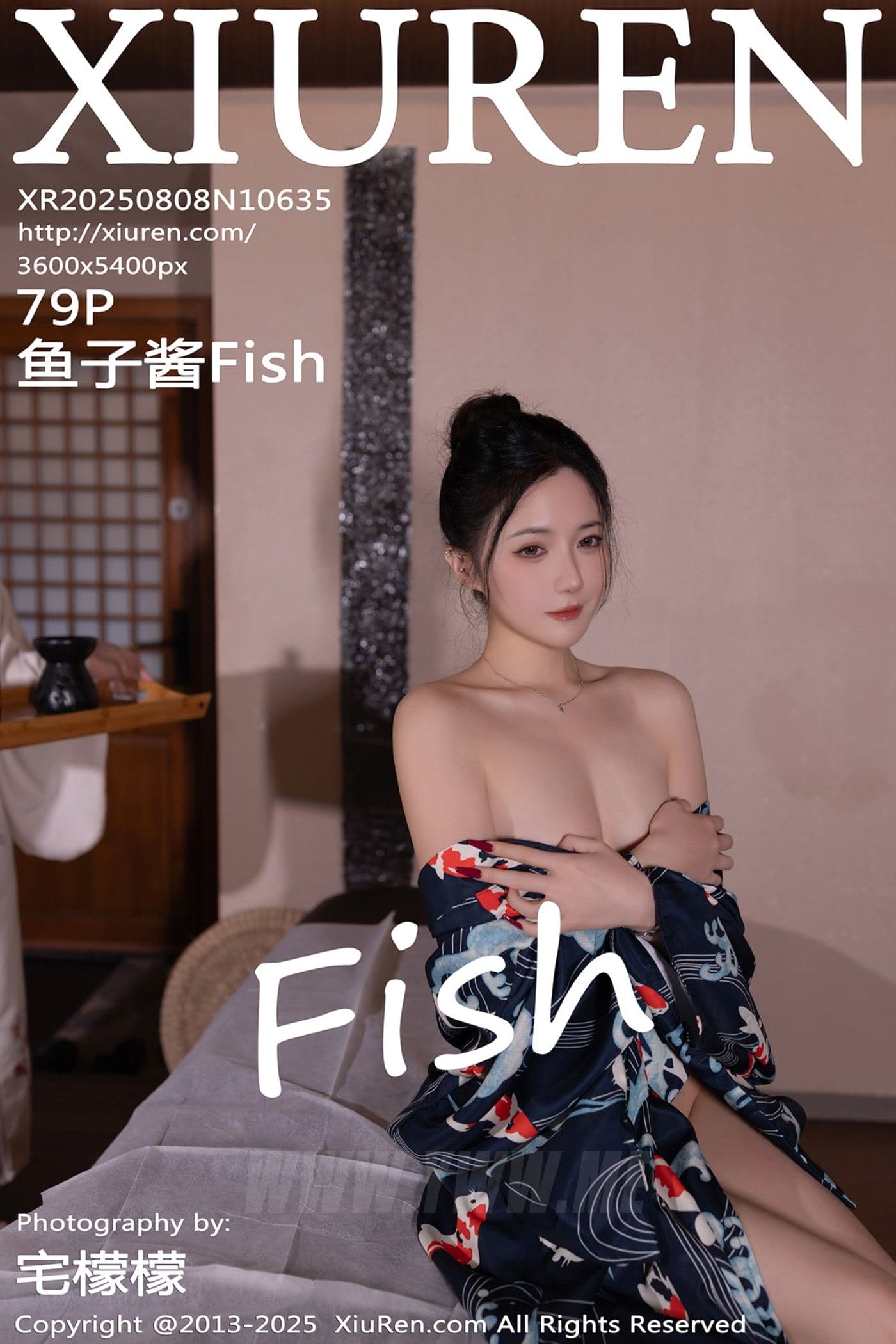 XiuRen秀人网 No.10635 鱼子酱Fish 灰色衬衫