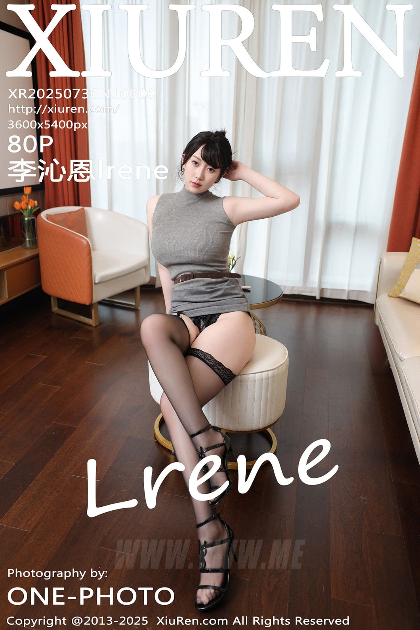 XiuRen秀人网 No.10600 李沁恩lrene 灰色包臀裙