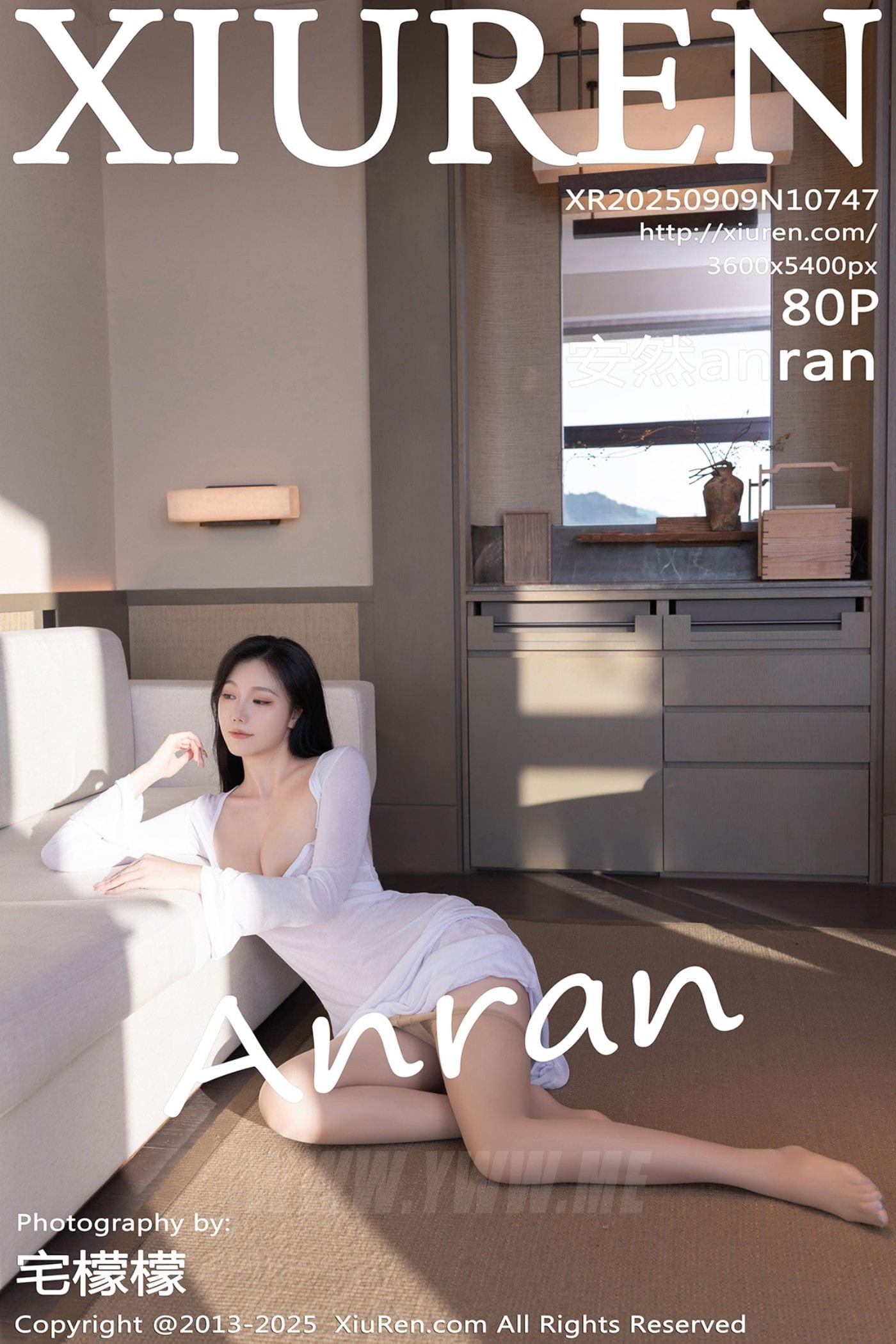 XiuRen秀人网 No.10747 安然anran 白色连衣裙