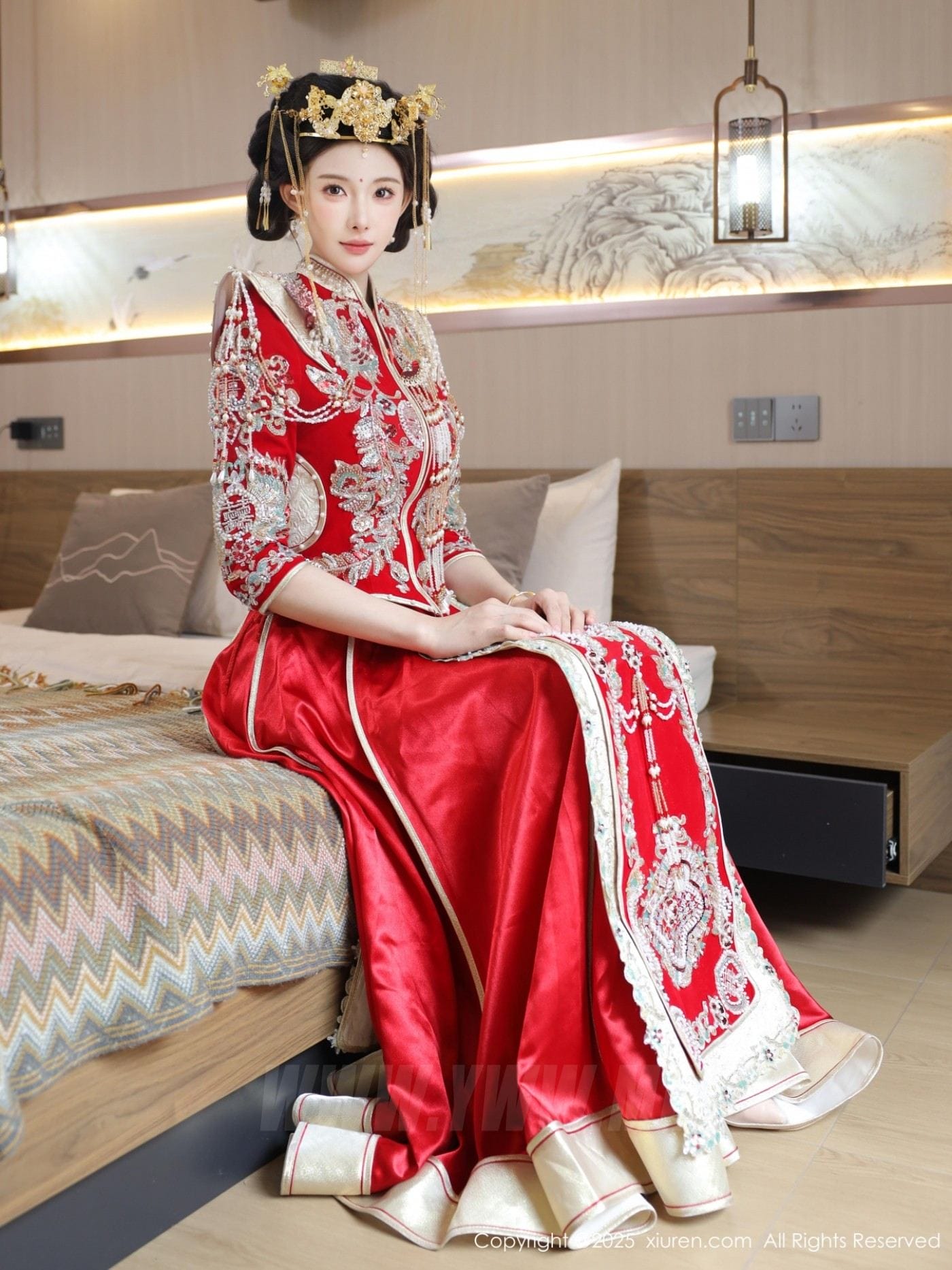 XiuRen秀人网 No.10742 梨霜儿 红色新娘