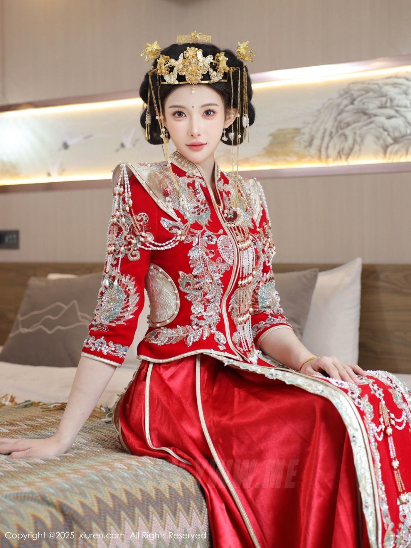 XiuRen秀人网 No.10742 梨霜儿 红色新娘