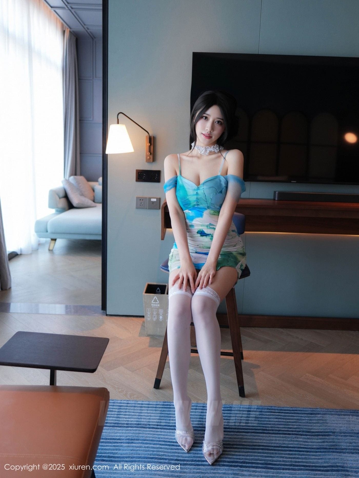 XiuRen秀人网 No.10859 shelly诗莉吖 白色丝袜