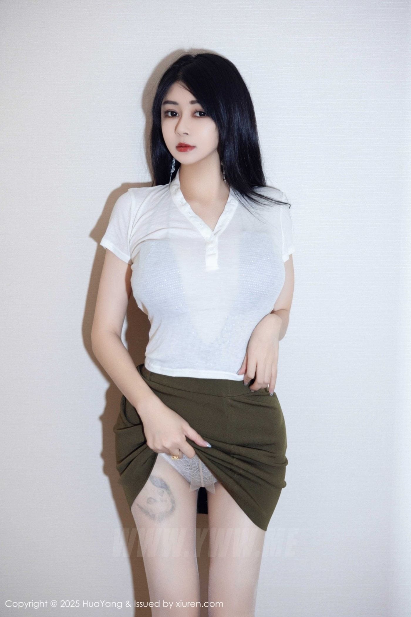HuaYang花漾 VOL.647 凯竹Quinn 白色T恤
