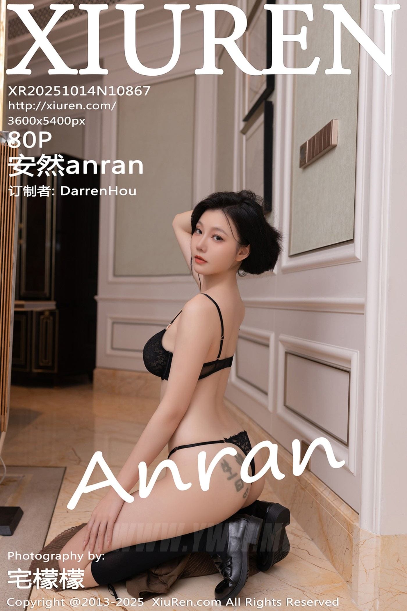 XiuRen秀人网 No.10867 安然anran 深色连衣短